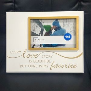 Mainstays 4" x 6" "Love Story" Photo Frame